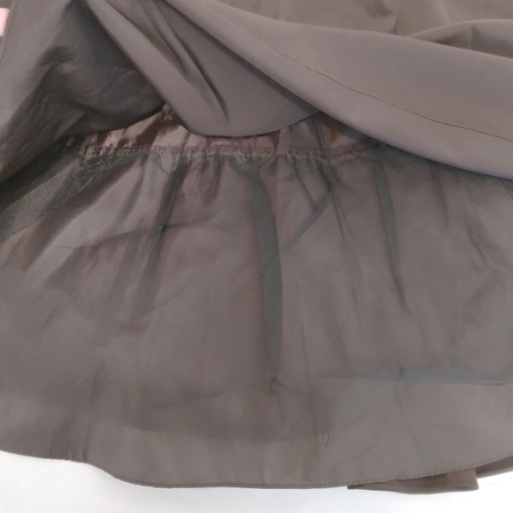 Size 10 Jessica Howard V Neck Leopard Print Brown Sleeveless Ruched Dress - Picture 7 of 10